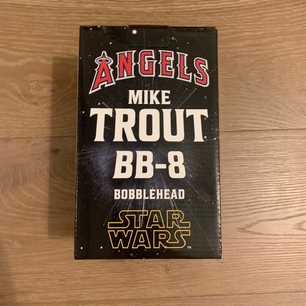 Angels Mike Trout BB-8 Bobblehead from the game on 4/21/23.
